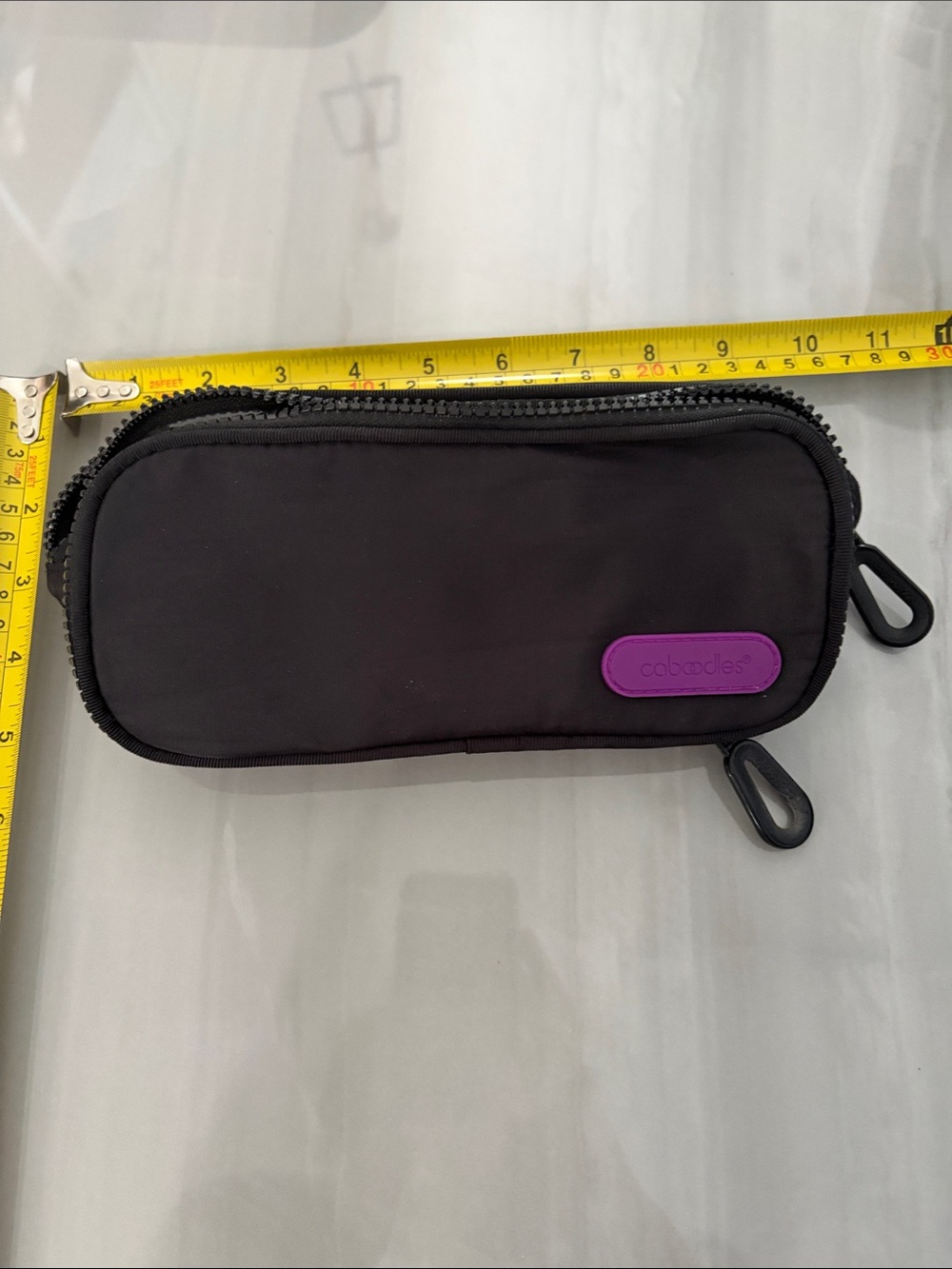 Caboodles Black Cosmetic Case with Purple Logo Accent